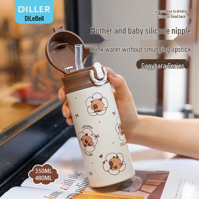 Термобутылка Diller с изображением капибары