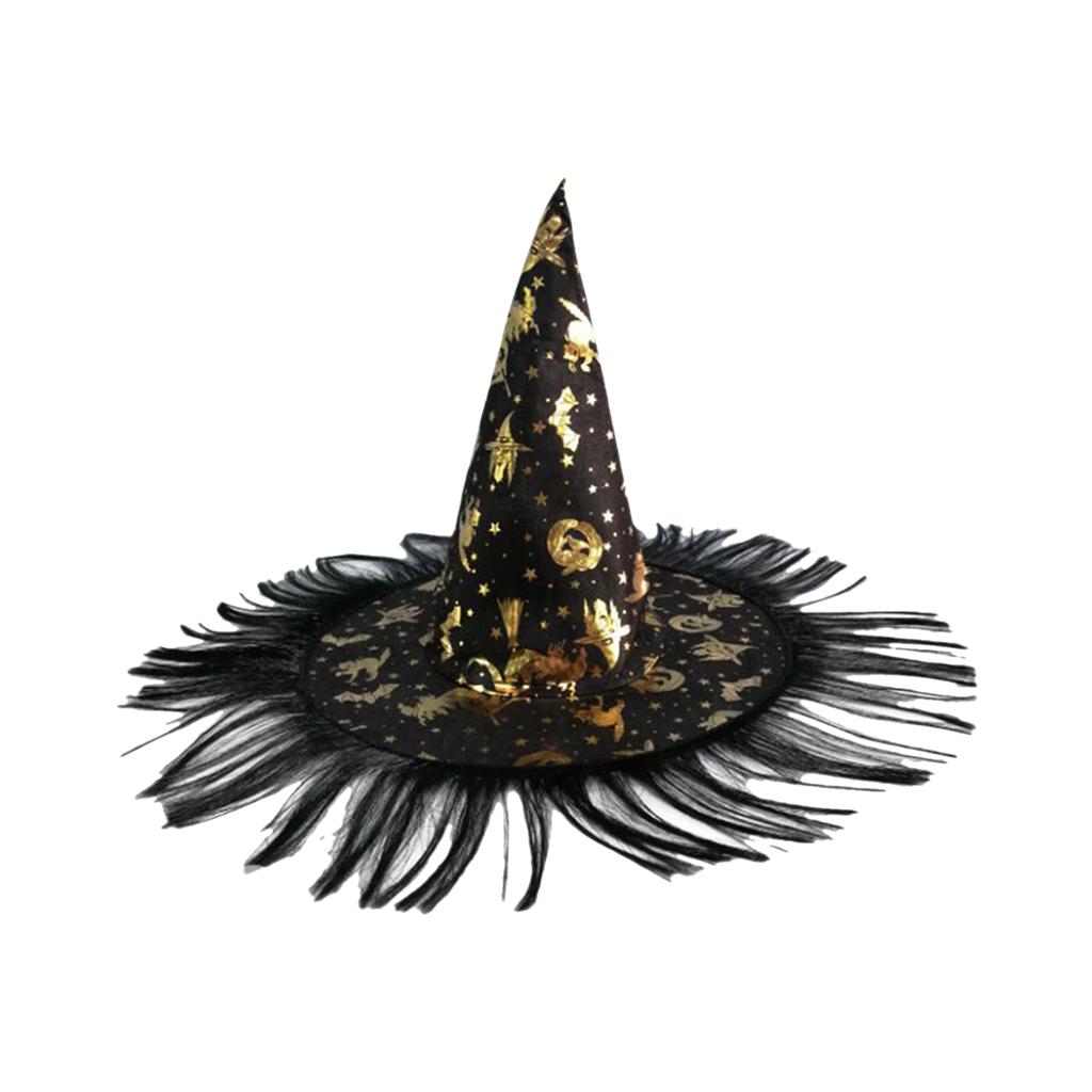 Шляпа ведьмы на Хэллоуин, страшная жуткая остроконечная шляпа с широкими полями, подарок на Хэллоуин для мужчин, женщин, детей, Хэллоуин