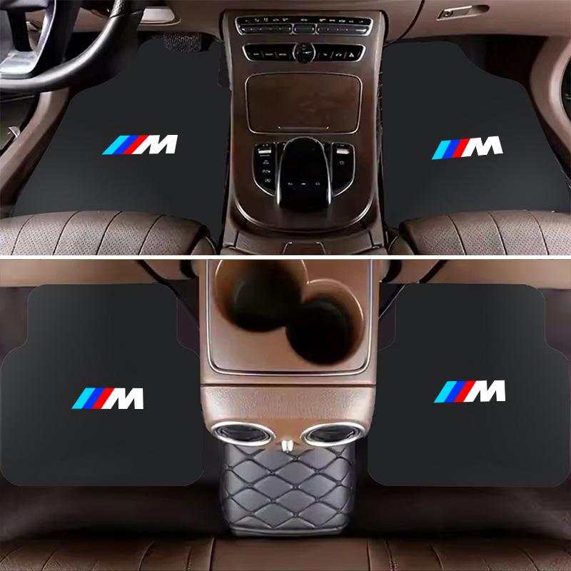 BBIJ5 Car Floor Mat Auto Front and Rear Carpet Foot Mats with Rubber Backing For BMW M3 M4 M5 E39 E46 E60 E90 X1 X3 X5 X7 F10 F20 F30