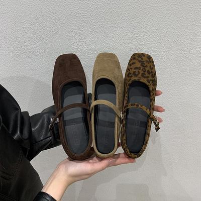 Французские ретро туфли Мэри Джейн с ремешком из одного слова, балетки, осенняя женская обувь, корейская версия, универсальные туфли с открытым верхом, одинарные туфли, балетки