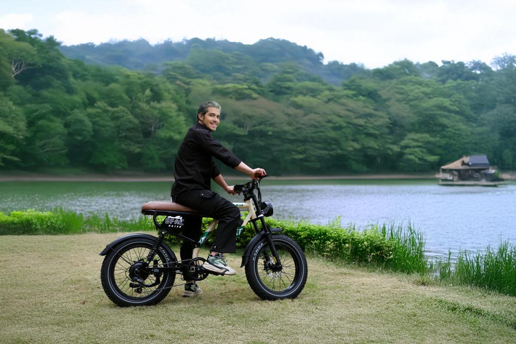 Электровелосипед ONESPORT W66, двигатель 500 Вт, аккумулятор 48 В, 13,5 А·ч, толстые шины 20*4,0, максимальная скорость 25 км/ч, максимальный запас хода 100 км