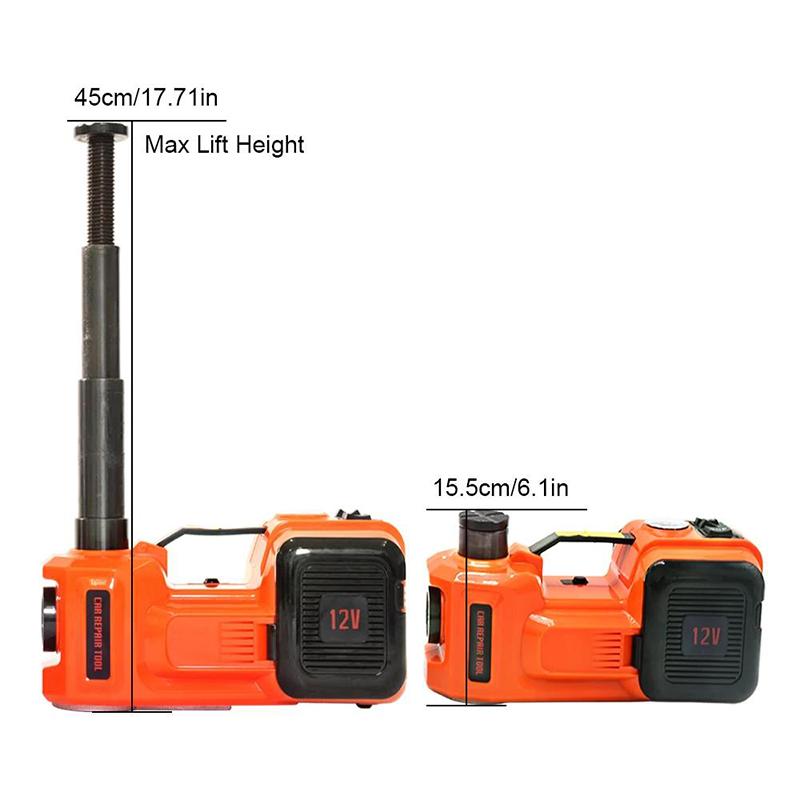 25-cylinder Inflation Pump Electric Car Jack 5T Hydraulic Car Jack with Built-in Inflatable Pump and LED Light Car Jack 15~45cm