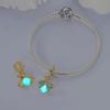 Copper Luminous Firefly Charms Beads Lovely Golden Glowworm Pendant Fit Original Bracelet Diy Women Jewelry Gift