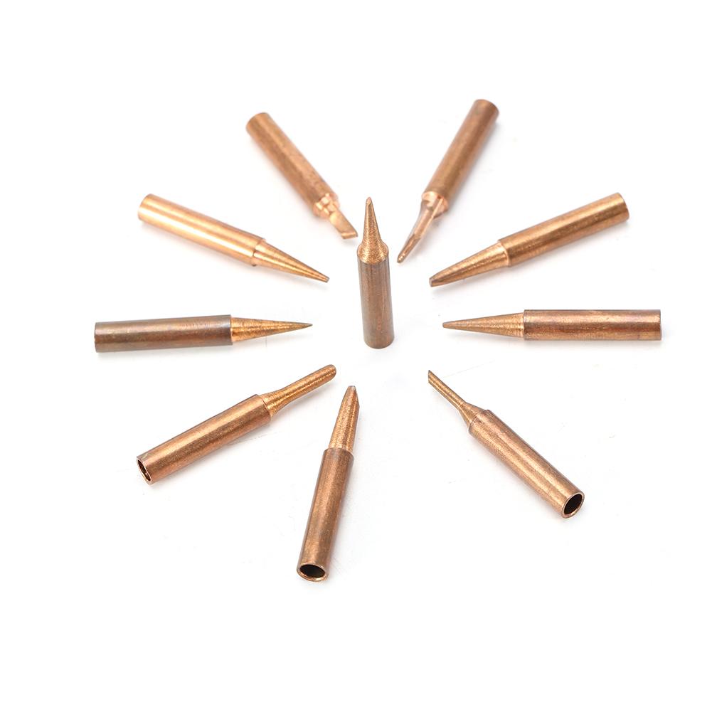 10 шт. бесплатные медные 900MT железные паяльные жала для паяльных станций 936, 937, 938, 969, 8586