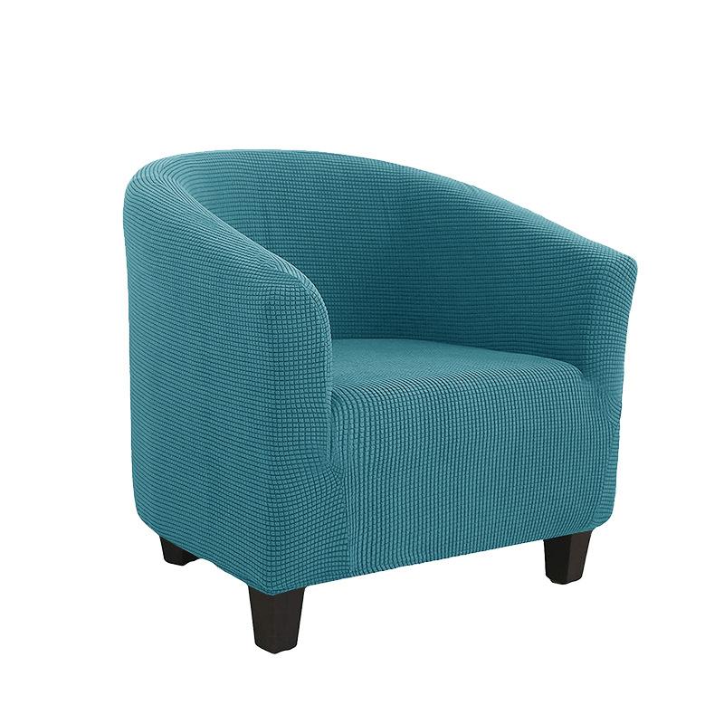 Чехол на клубный стул, эластичный чехол на стул для ванны, однотонный чехол для дивана, флисовые чехлы для диванов для учебы, барная стойка, гостиная