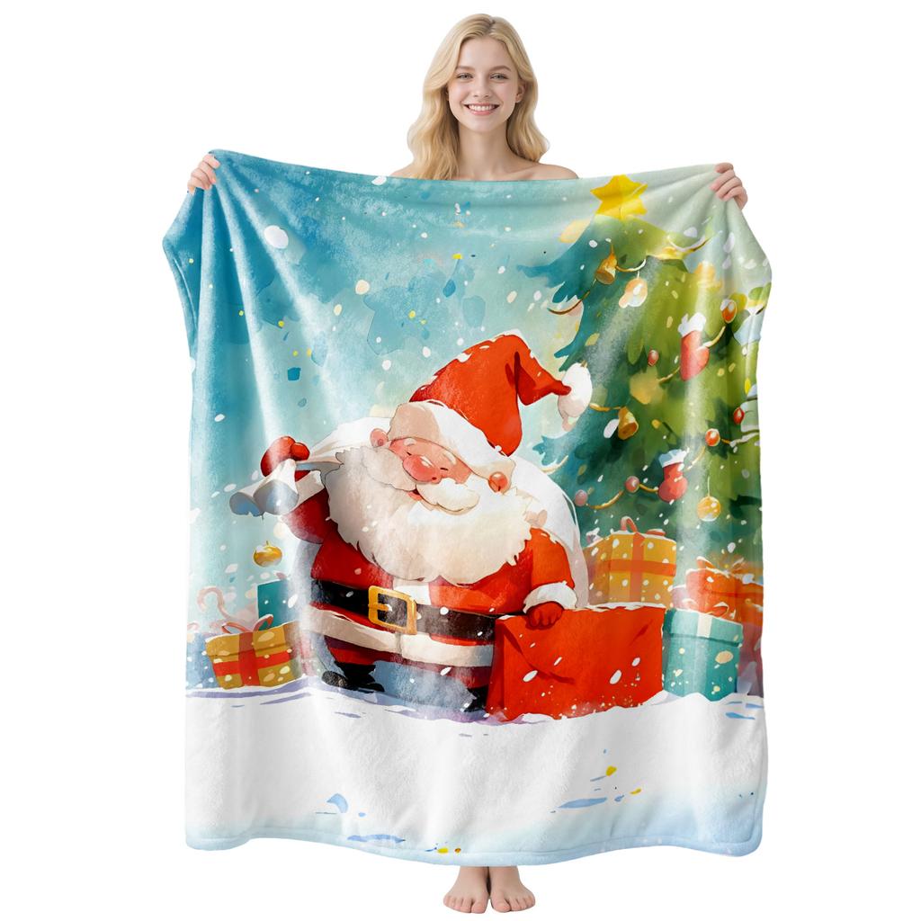 Christmas flannel blanket is universal for all seasons