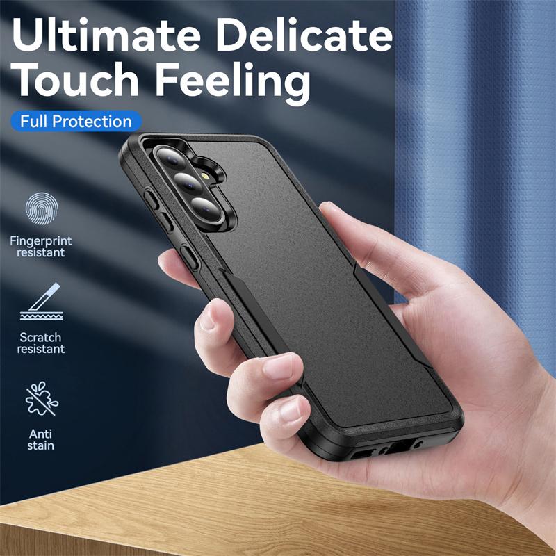 Armor Case for Samsung Galaxy S24 FE S22 S23 Plus S21 S25 Ultra Edge A54 A16 5G A56 A36 A26 A55 Hard PC+TPU Protector Back Cover
