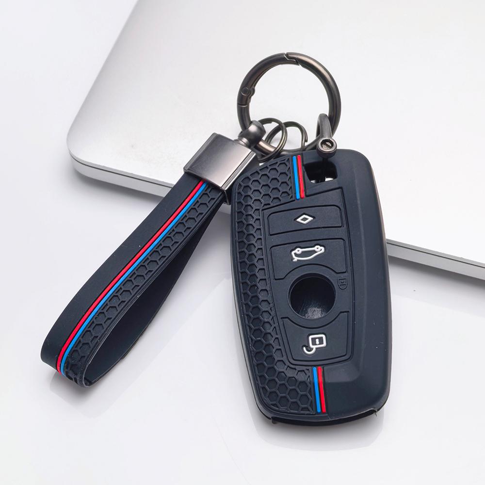 Чехол-брелок для ключей для BMW F20 F22 F30 F31 F32 F33 F34 F36 с брелоком Защита от царапин Ударопрочная защита Мягкая текстура для захвата Пылезащитный чехол