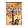 New York Metal Posters Vintage Tin Sign USA Flag Bar Pub Club Toilet Wall Decor Home Plate Retro Plaques 20x30 Cm