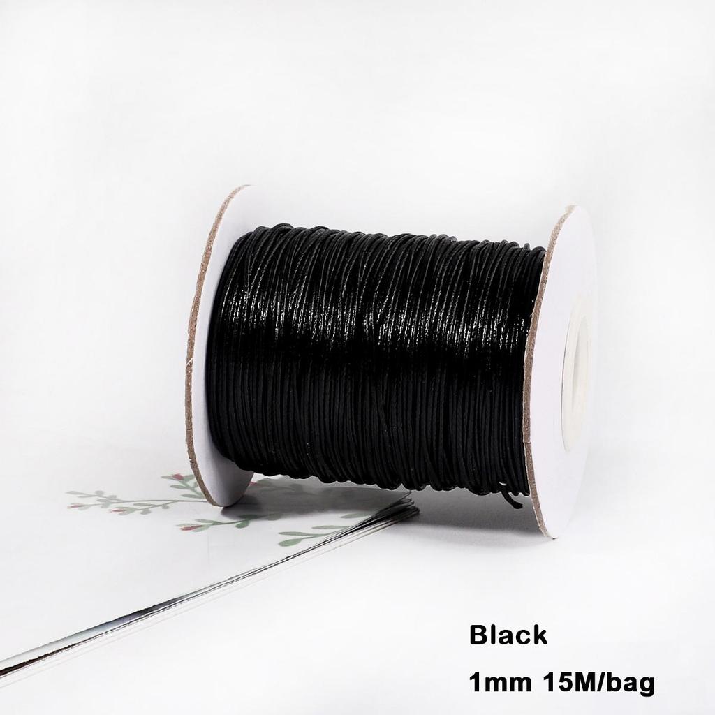 Разноцветные вощеные хлопковые шнуры для макраме, ювелирные бусины, изготовление ювелирных изделий своими руками