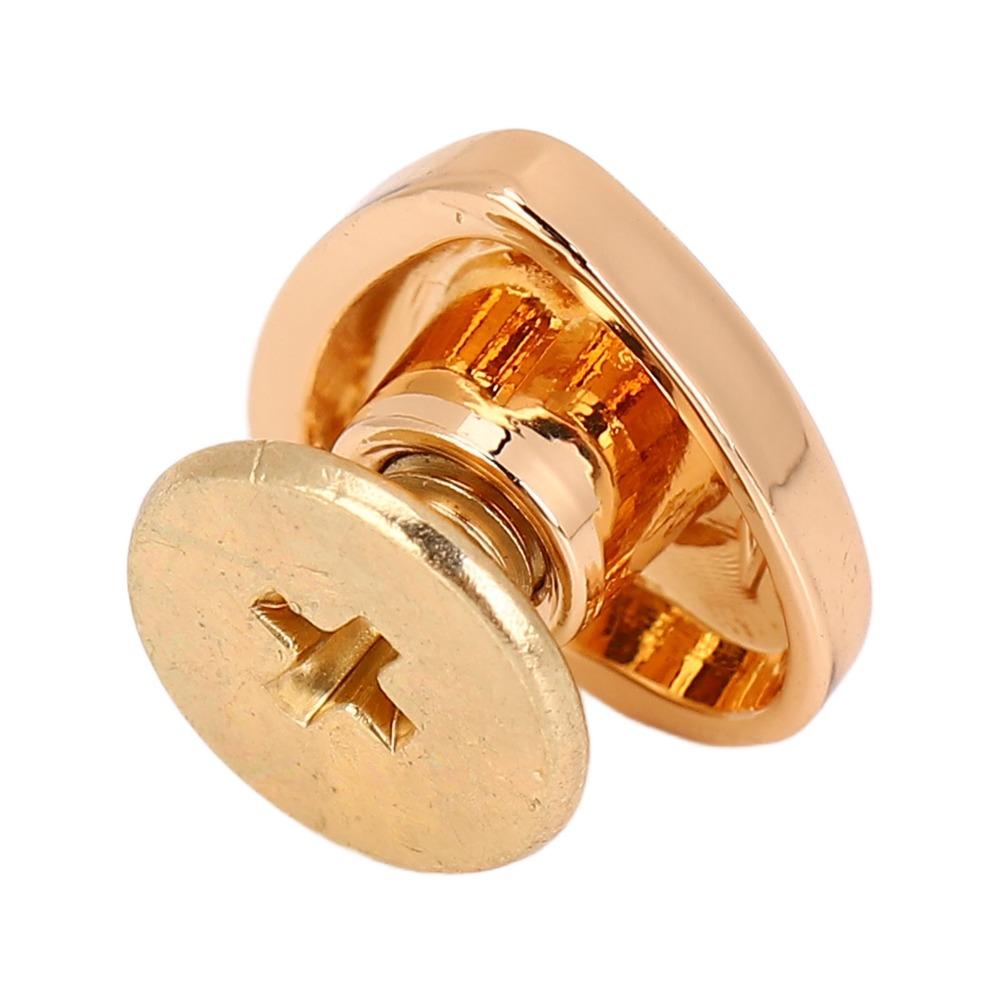 20pcs 14mm Size Decorative Stud Rivets Crossing Screw Gold/White/Bronze Color Leather Stud Kit Back Stud Design