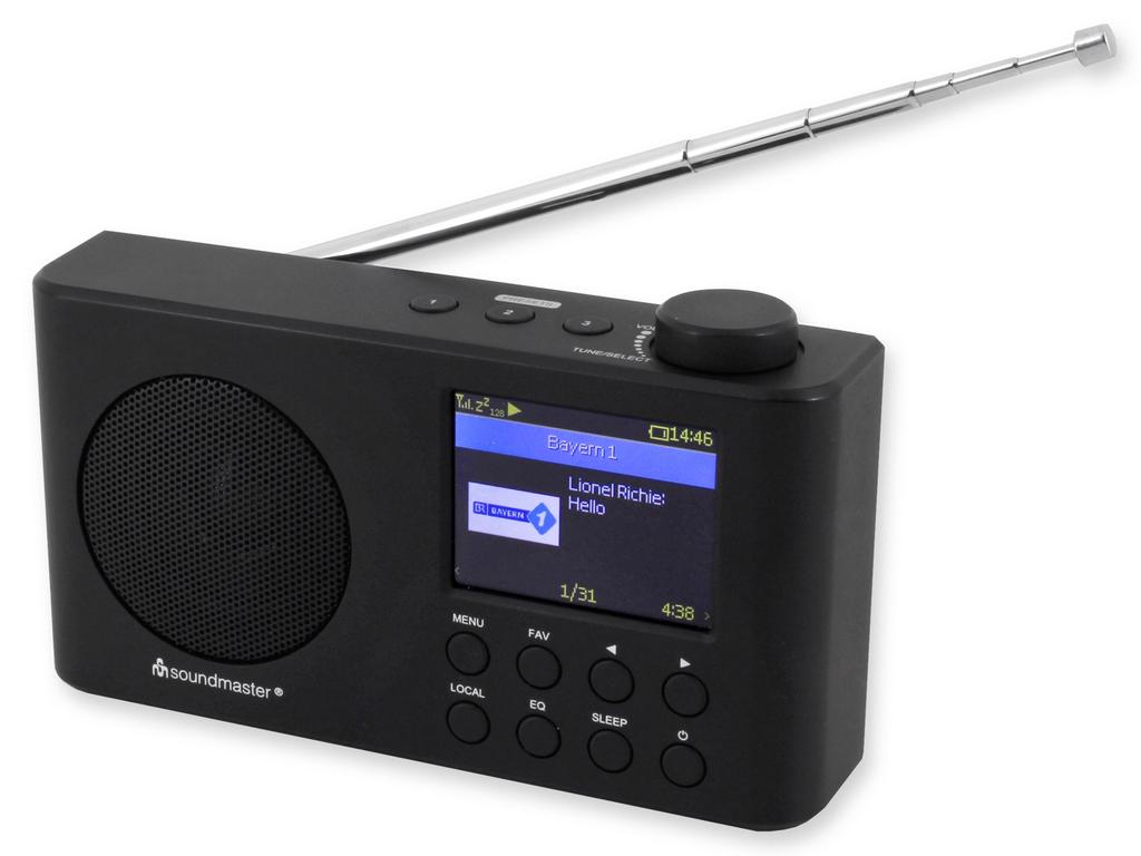 Aster ir6500sw Internet Radio Bluetooth DAB+ FM Rechargeable Black