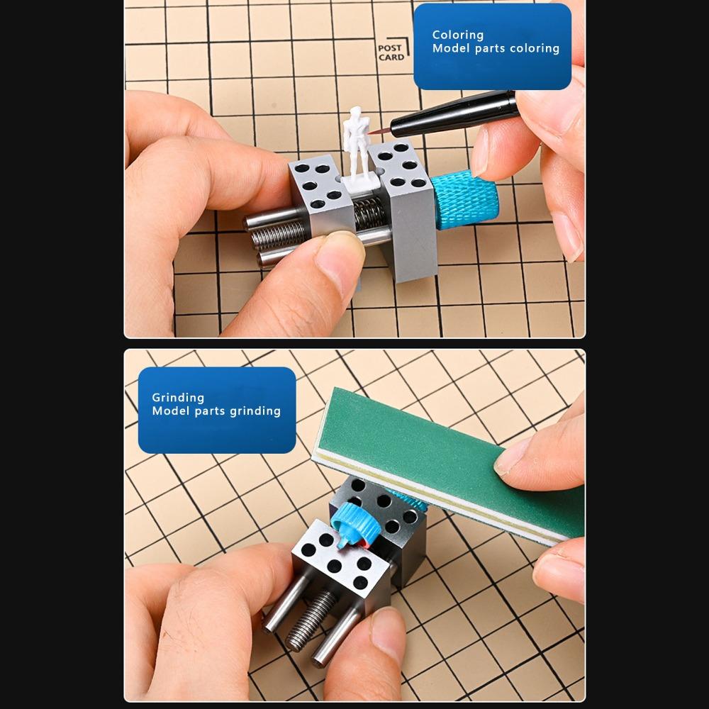 9pcs High Accuracy Multifunctional Mini Drill Press Vise Mini Bench Vice  For Models Hobbies Crafts