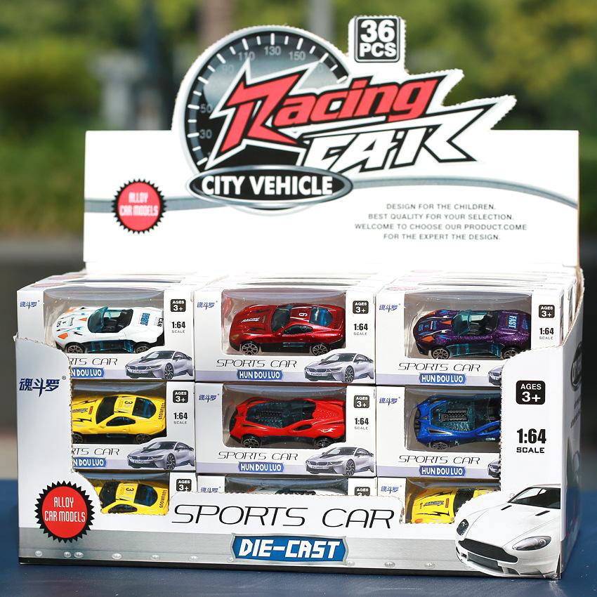 Модель автомобиля из сплава 60 шт.