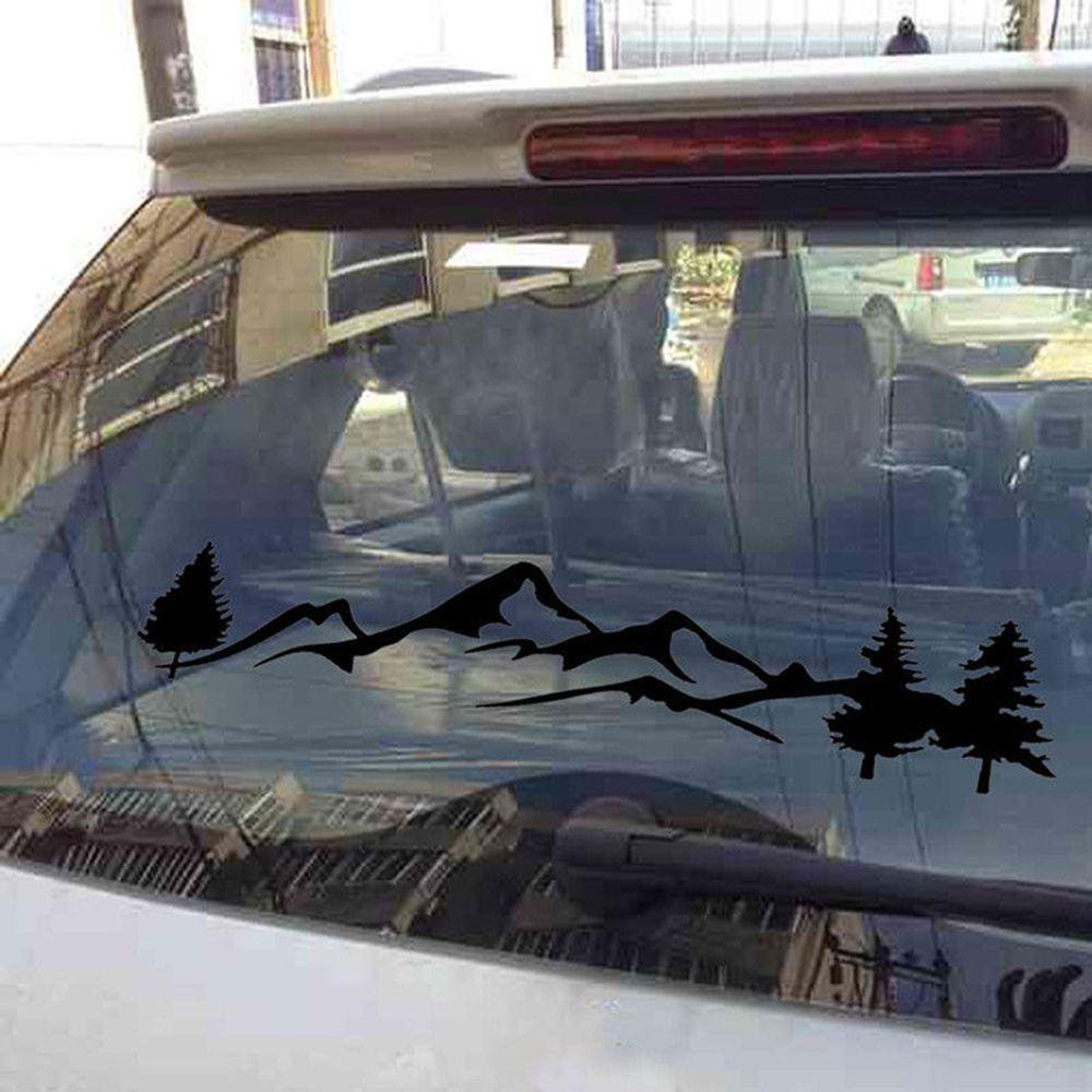 100cm Offroad Camper PET Car Sticker Tree Mountain Car Decor Auto Decal