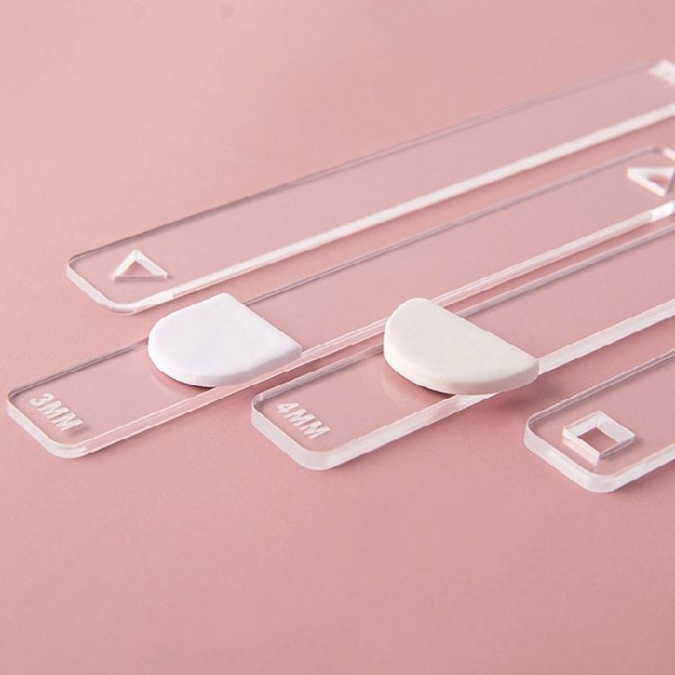 Многоцелевые акриловые ролики с направляющими по глубине для глины и теста, обеспечивающие равномерную толщину при изготовлении поделок и выпечке