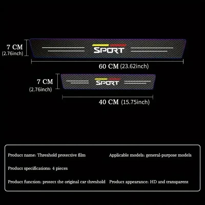 Наклейки на пороги дверей автомобиля для Ford Mondeo Edge Fusion Escape Fiesta Focus Territory Kuga Transit Ranger Explorer