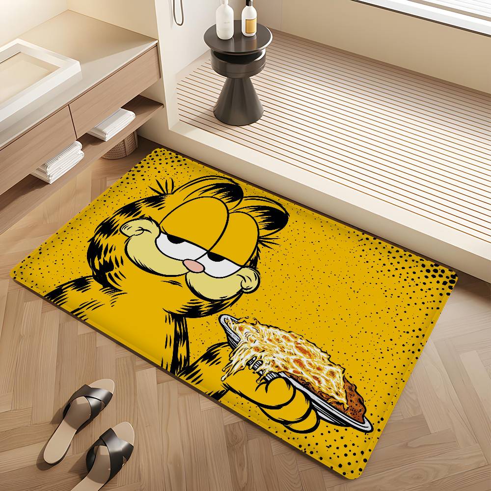 Cute Anime G-Garfields Cat Floor Mat Rectangle Anti-slip Home Soft Badmat Front Door Indoor Outdoor Mat Hotel Decor Mat