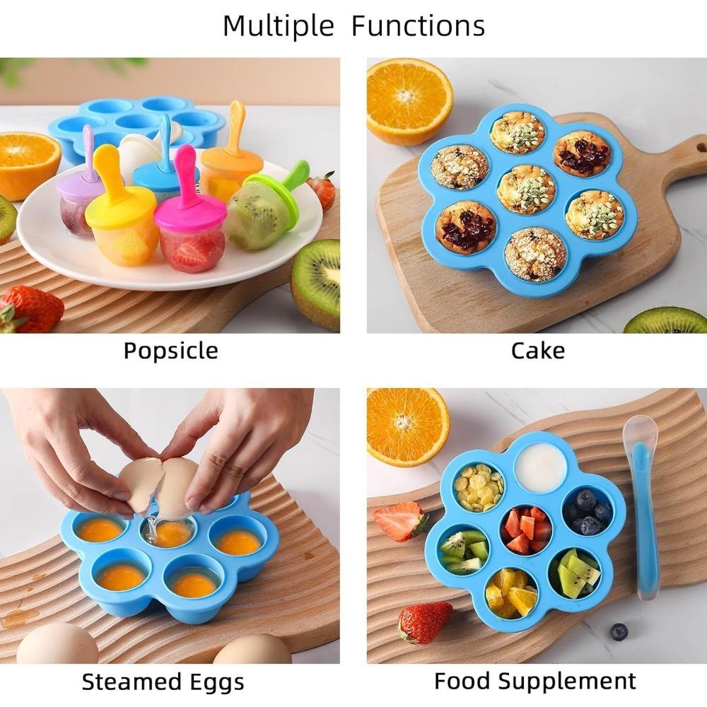1PC Silicone Popsicle Molds Ice Pop Molds Storage Container for Homemade Food Kids Ice Cream DIY Pop Molds BPA Free