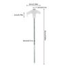 4/8/10Pcs Florescent Screw Thread Tent Stakes Pin Outdoor Campings Tent Peg Ground Pin for Fixings Tent Tarps Awnings