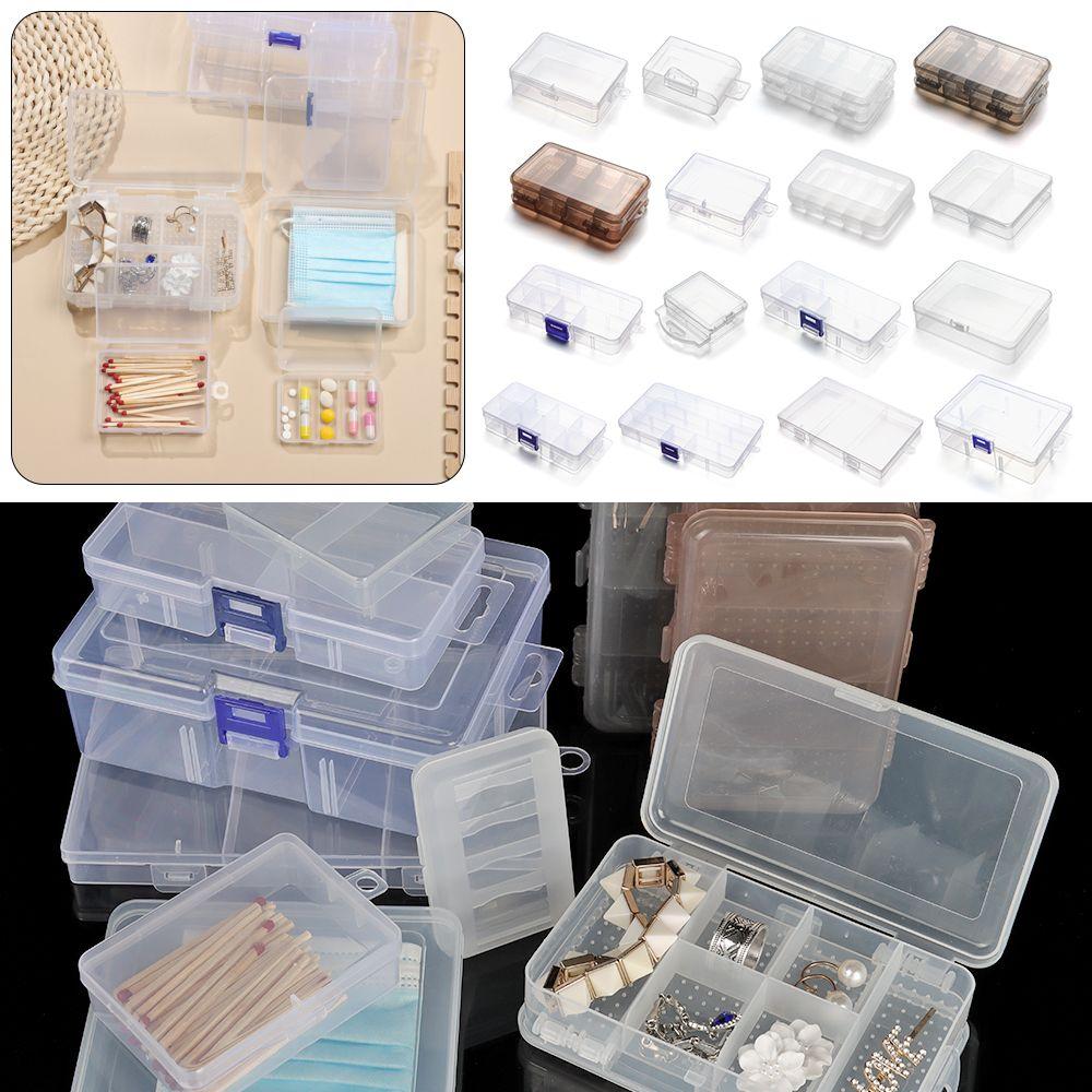 Boxes Small Items Sundries Transparent Storage Box Jewelry Beads Container Fishing Tools Box