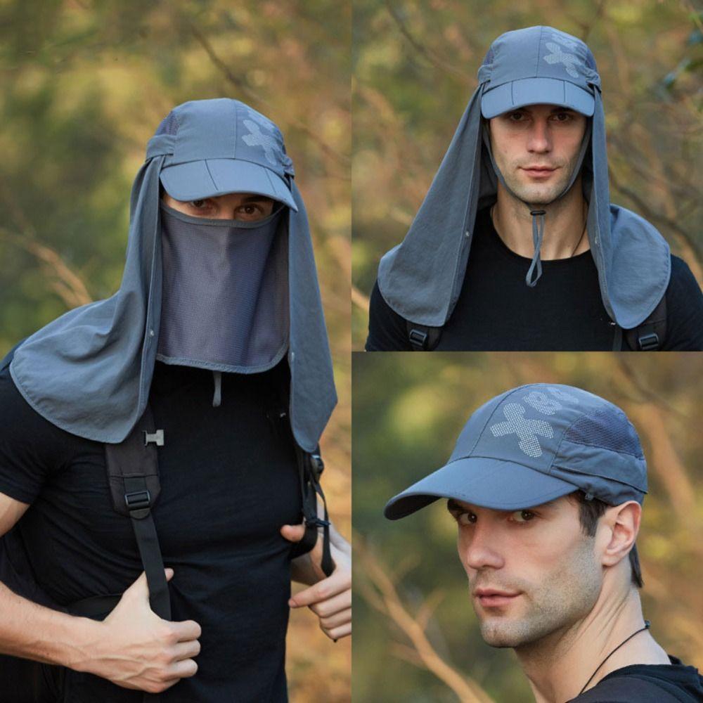 Складная походная кепка с защитой от ультрафиолета, быстросохнущая, быстросохнущая, летняя походная кепка от солнца для мужчин