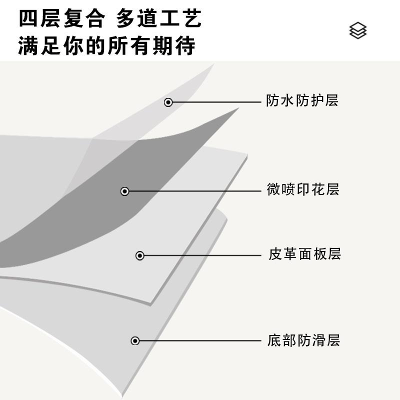 Современная простая водонепроницаемая, маслостойкая и термостойкая скатерть-подложка из ПВХ, кожаная скатерть, коврик для обеденного стола, коврик для журнального столика