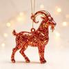 Shining Goat Pendant Acrylic Christmas Tree Ornament Gifts Animal Hanging Decoration  Bag Charms
