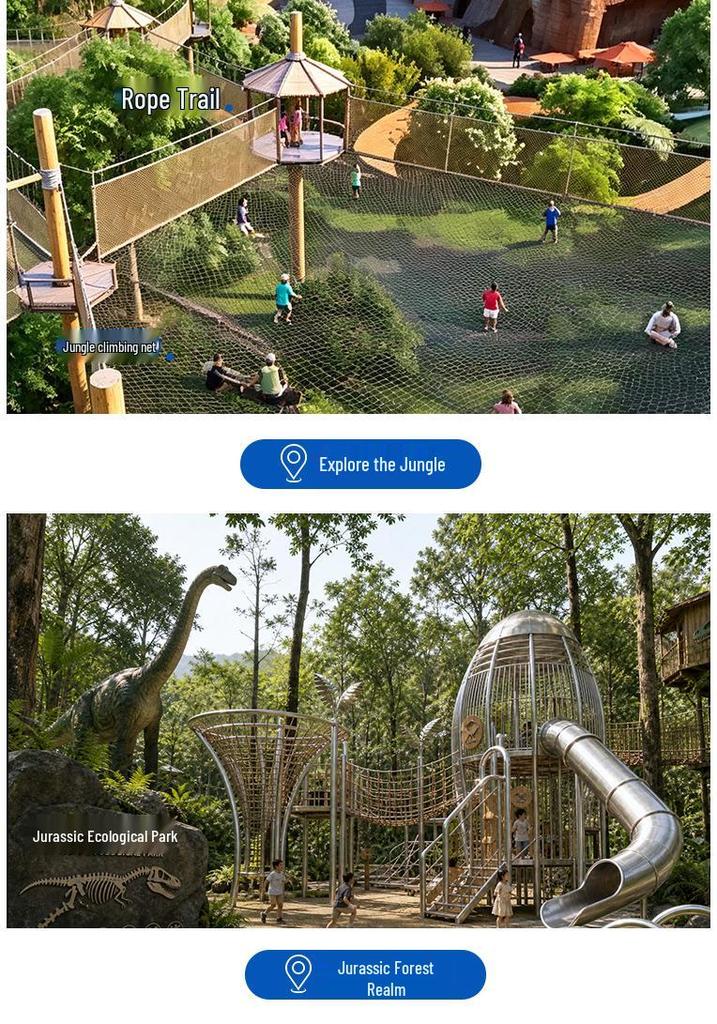Eco-Friendly Amusement Park Stainless Steel Slide for Cultural Tourism and Parent-Child Adventures