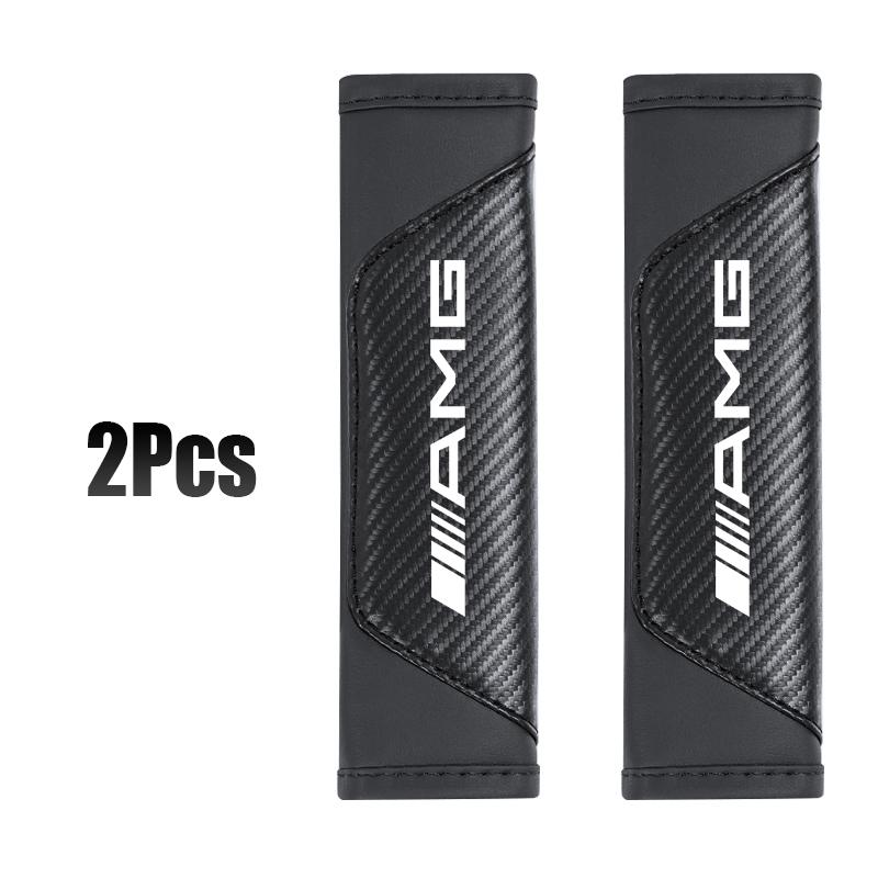 MITV3 2Pcs Soft and Comfortable Car Seat Belt Cushions Valve cap For Mercedes Benz AMG Smart W205 C300 W203 W206 W108 W124 W126 W140