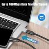 2 шт. Адаптер USB C Female на USB Male  Наслаждайтесь быстрой передачей 480 Мбит/с и безопасной зарядкой Адаптер Type C на USB