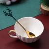 Tableware Christmas Deer Head Stainless Steel Coffee Scoops Tea Scoop Christmas Spoons Xmas Antlers
