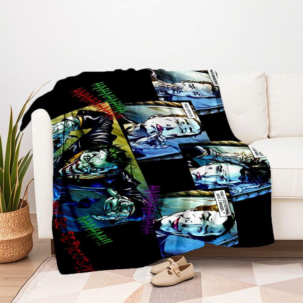 Набор для макияжа Джокера DC Comics Косплей Аксессуары для костюма Плед Фланелевый плед для дивана, кровати, путешествий, кемпинга, офиса, дивана, кресла