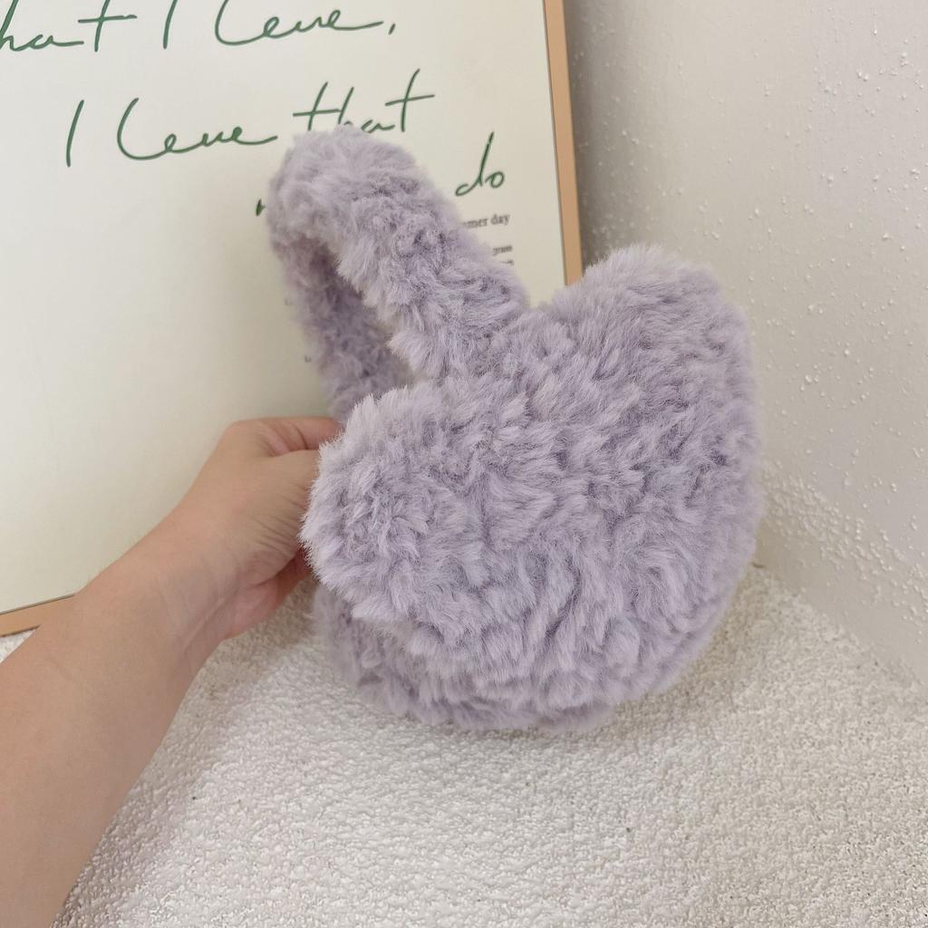 Милые мягкие плюшевые наушники-теплоизоляторы для зимних ушей, женские твердые наушники в форме сердца, защита от холода, наружные наушники-вкладыши