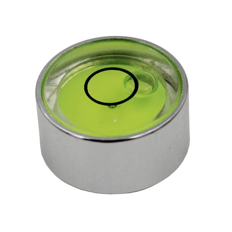 Круглый пузырьковый уровень Bullseye Универсальный Металлический корпус с винтом M6 Диаметр 20 мм 1 шт.