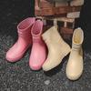 Rain Boots Women  Slip-on High Quality Water Boots Waterproof Shoes Women's Rubber Rainboot Garden Galoshes Non-Slip Boots