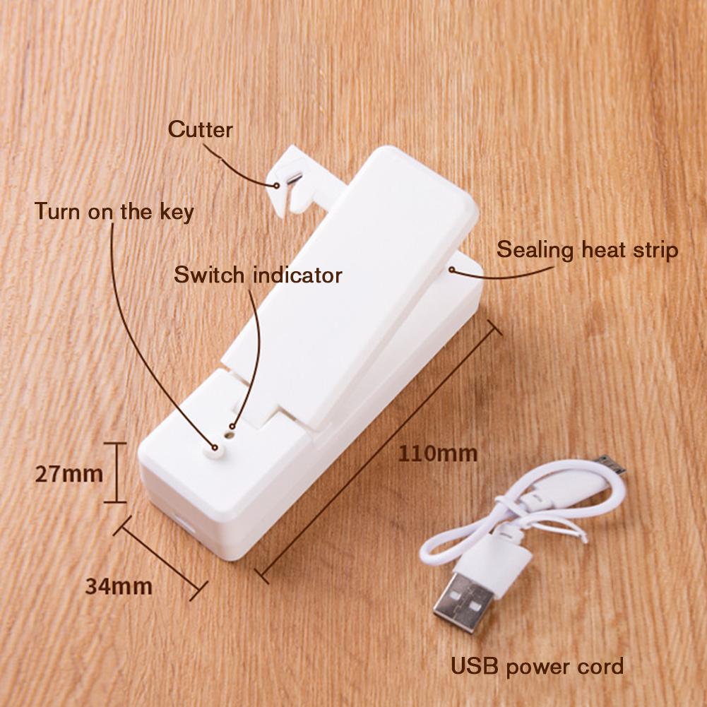 Портативный USB-герметик, аккумуляторная сумка для хранения закусок, вакуумная герметизация