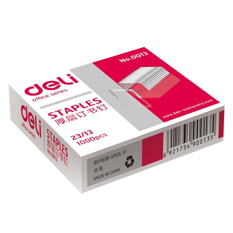 Deli Heavy-Duty Reinforced Staples 0013 for 80-100 Pages