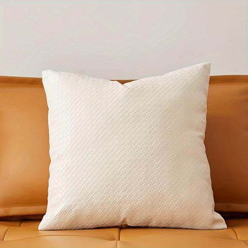 Faux Leather Throw Pillow Covers, For Home Decor, High-end Living Room Decor, Car Decor And Other Multi-scene Decor,45*45cm(Pillow Core Not Included)