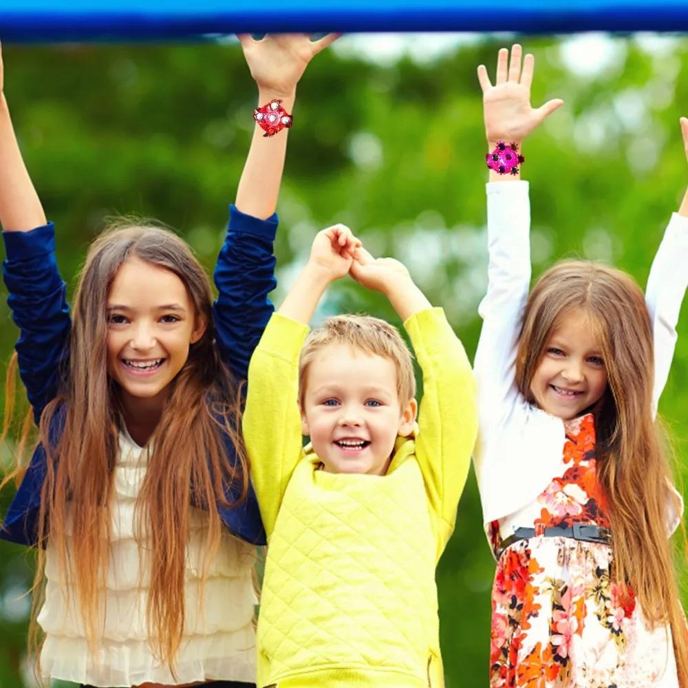 1Pc Luminous Bracelets LED Light Watch Rings Spinner Hand Top Spinners Glow In Dark Figet Spiner Finger Stress Relief Toys