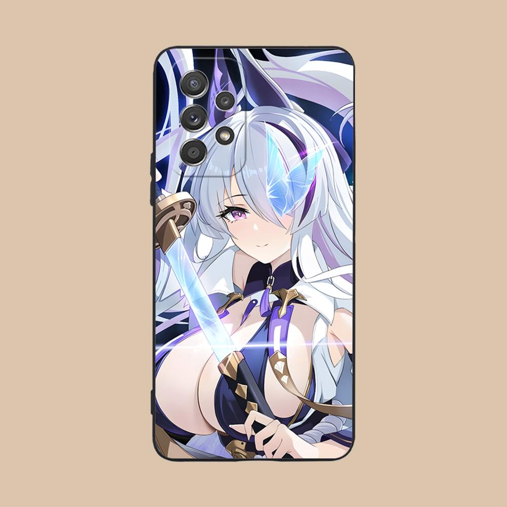 Матовый ТПУ чехол для мобильного телефона Azur Lane Unzen для Samsung Galaxy M55 54 42 35 34 33 32 23 22 15 14 13 12 F55 5G Цветная крышка