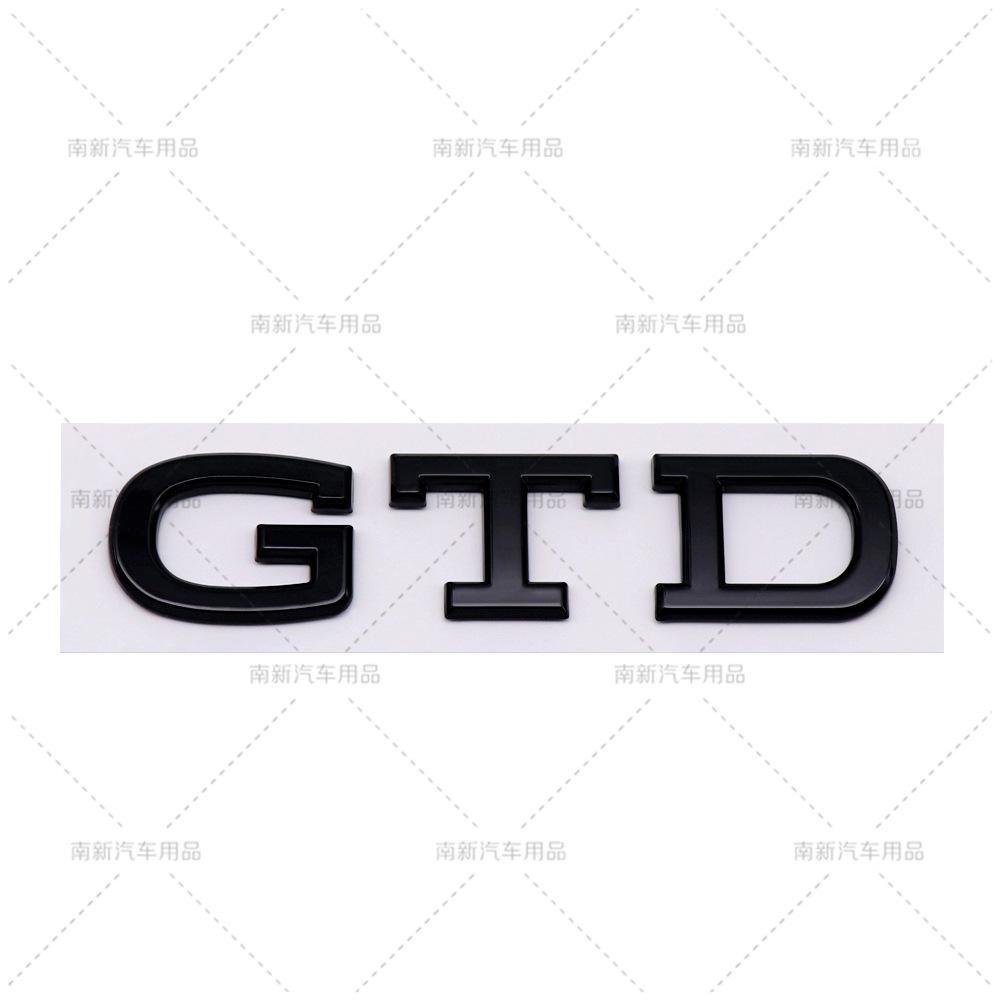 3D ABS Car Rear Trunk Decal GTD Logo Letter Badge Stickers 4 5 6 7 MK4 MK5 MK6 MK7 Emblem Accessories