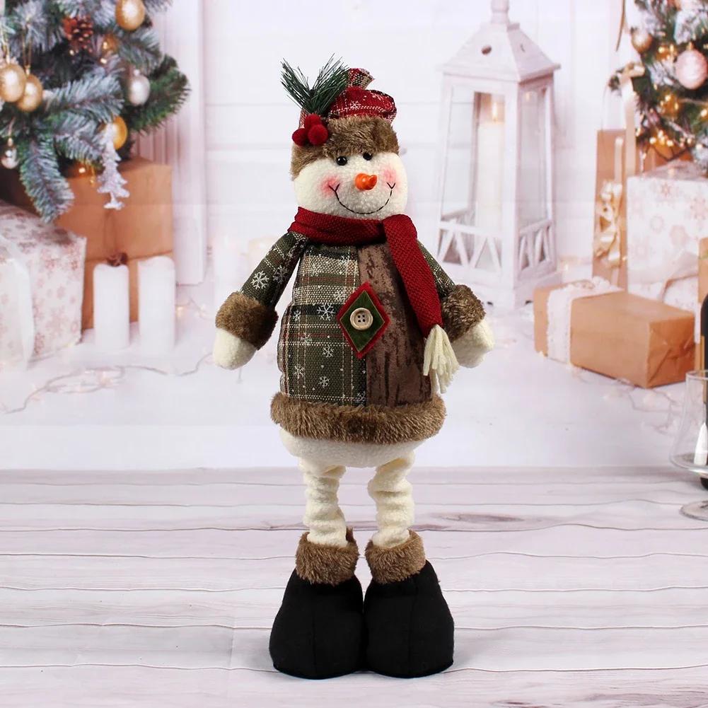 1 шт. Настольная кукла-олень Рождественские украшения Xmas Navidad Подарки С Новым Годом Коричневая кукла Санта-Клауса Рождественские украшения Декор для дома