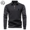Ralph Lauren Осень/Зима 2026 Вышивка Новый Мужской Свитер Хлопковый Свитер на Молнии с Воротником-стойкой Business Casual Вязаный Свитер