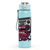 1PC Octopus Retro Boombox Music Pattern 750ml Color Plastic Sports Water Bottle Leakproof Flip Straw Lid Suitable for Sports Office Home Use