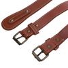 Leather Picnic Blanket Strap Brown Color for Outdoors Leather Metal Picnic Mat Strap Blanket Strap
