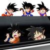 Наклейки на машину с персонажем Гоку из аниме Dragon Ball, водостойкие, солнцезащитные, для ноутбука, окна, багажника