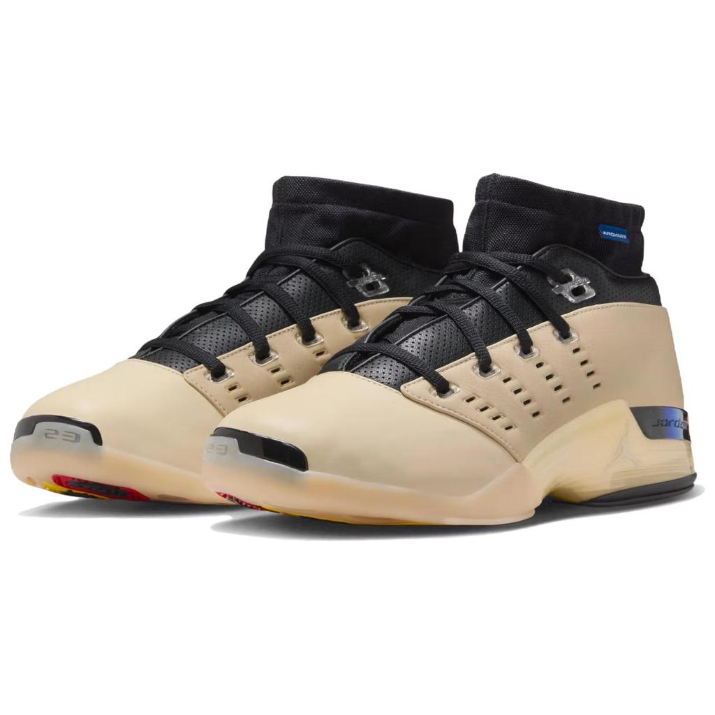 Infinite Archives x Air Jordan 17 Retro Low Beach Унисекс Кроссовки Бежевый Металлик-Серебристый Черный IH0177-200