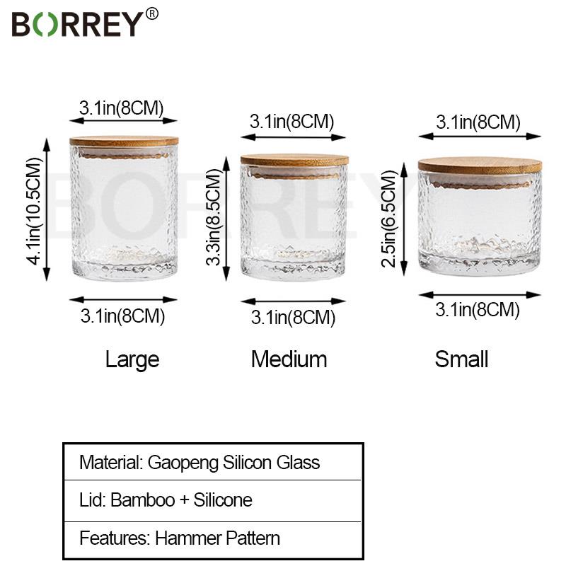 Банка для хранения из кованого стекла BORREY, герметичные банки с крышкой, бутылки, банки для специй, бутылка для хранения кофе, сладкая коробка для чая, кухонная банка