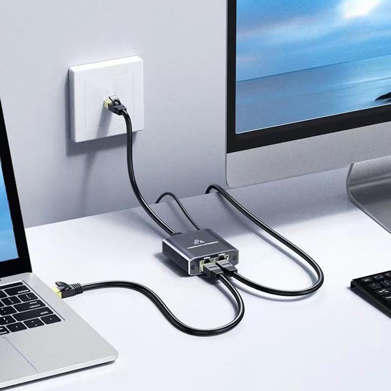 RJ45 Network Cable Switch Hub 1 In 2 3 Out Converter 1000Mbps Gigabit Ethernet Switch Hub Wire Divider PC LAN Extend Adapter